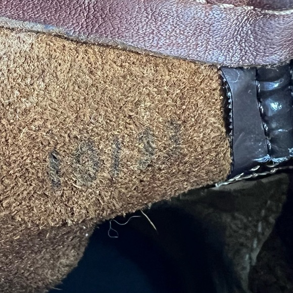 FRYE Carson Shortie Brown Leather Pull on Western Bootie - Picture 3 of 9